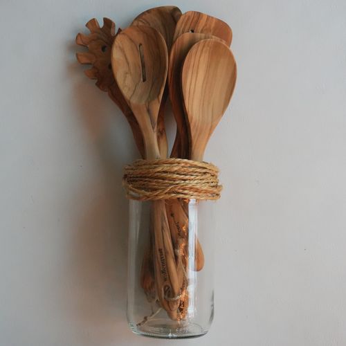 Komplett set träslevar olivträd - 6st