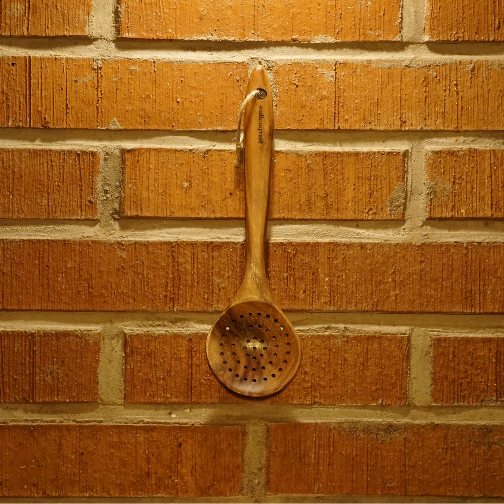 Komplett set träslevar teak - 9st